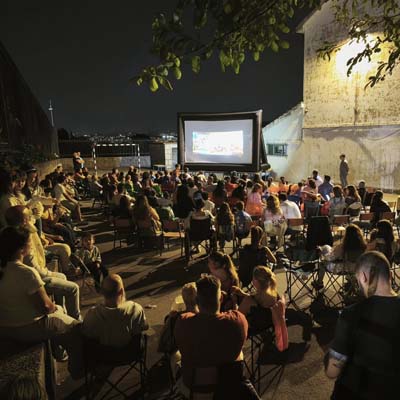 Cinema ao ar livre em Vilar