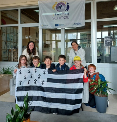 Receção de grupo Erasmus da escola Sainte-Marie - França
