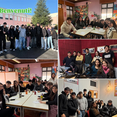 Belo grupo de alunos vindo de Itália! 