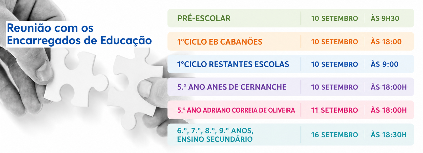 Reunião com os Encarregados de Educação