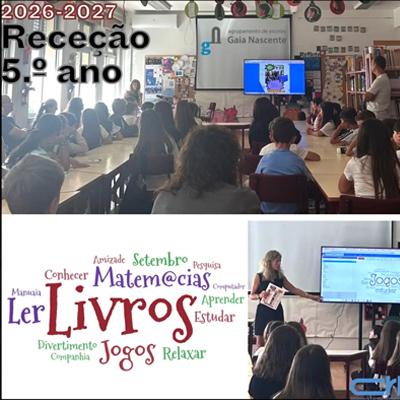 Receção aos alunos do 5.º ano pela BEACO